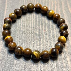 3/$15 Hand Crafted Tiger's Eye Beaded Bracelet